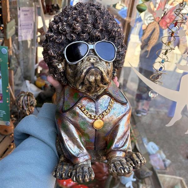 British Bulldog Afro Ornament