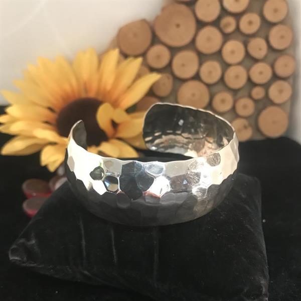 Chunky Silver Bangle
