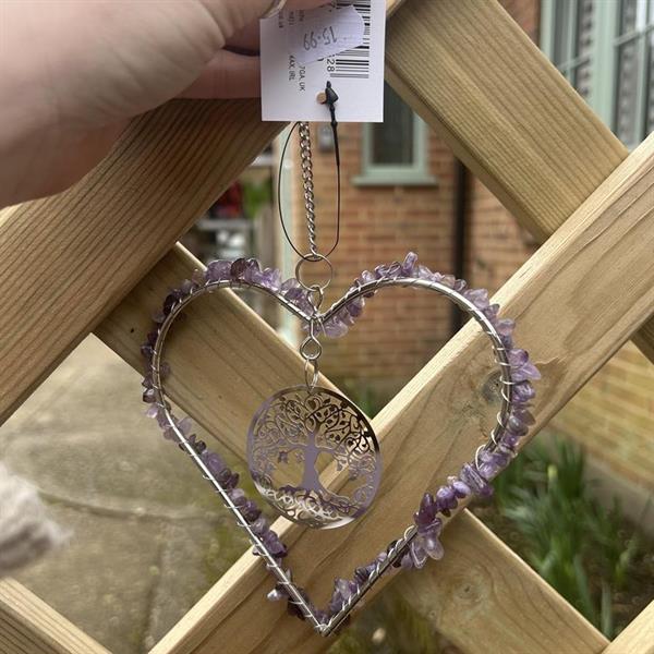 Amethyst heart