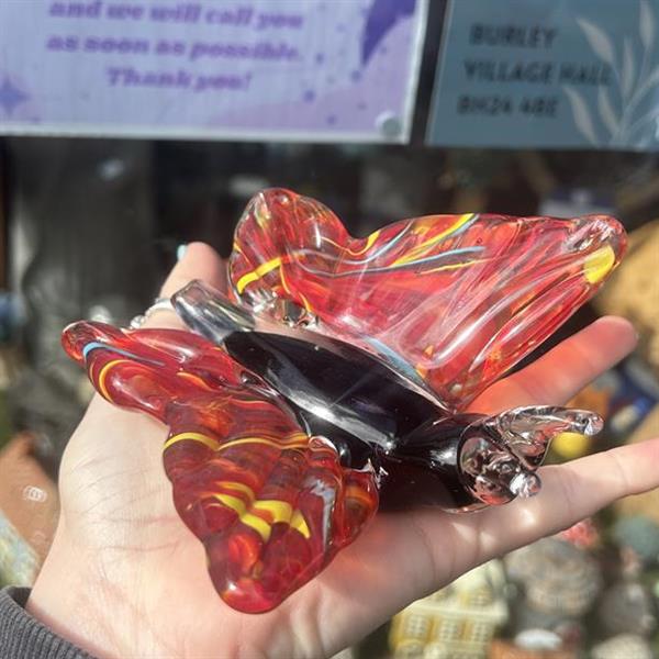 Glass Butterfly Ornament