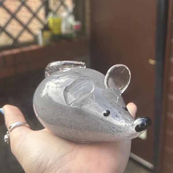 Glass Mouse Ornament
