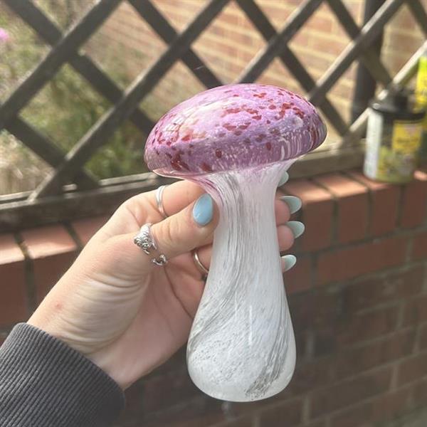 Glass Mushroom Ornament