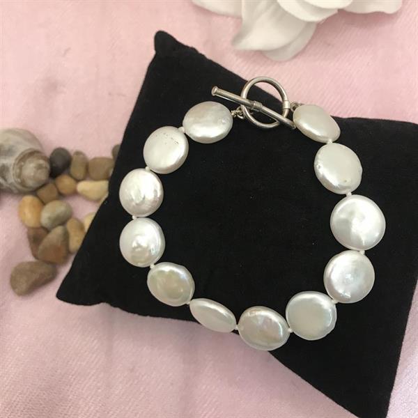 Pearl T Bar Bracelet