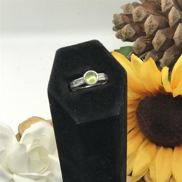 Peridot/Silver Ring
