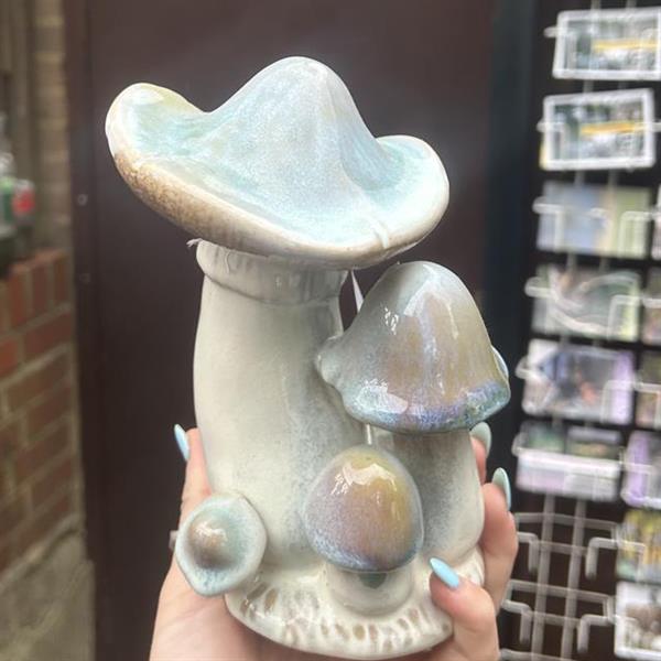 Ceramic Blue Toadstool