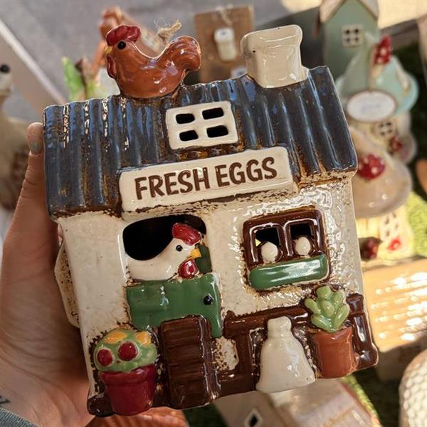 Chicken Coop pottery Tea Light