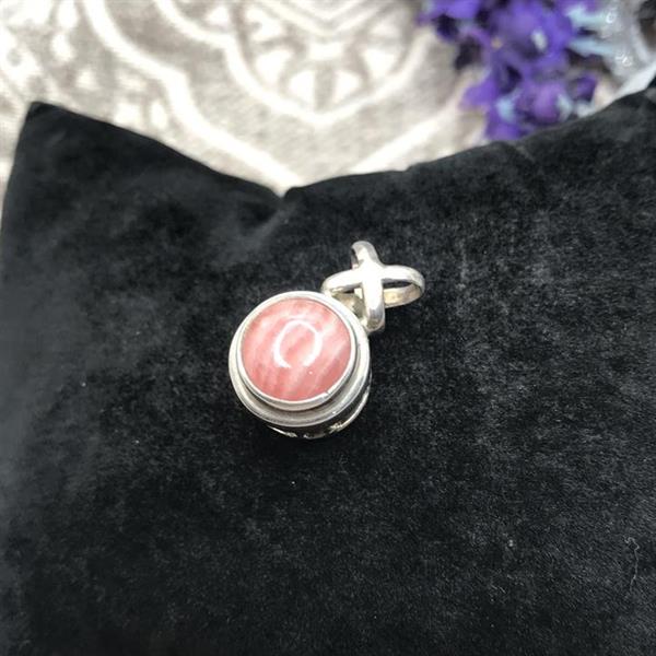 Silver Rhodochrosite Pendant