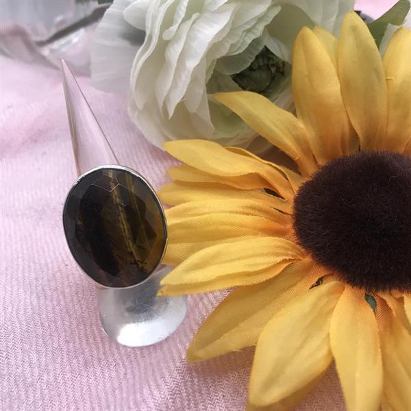 Silver/Tigers Eye Ring