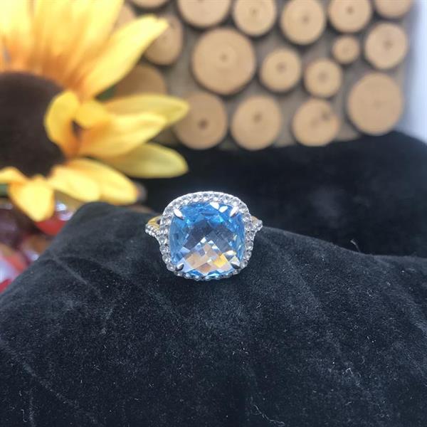 Silver and Topaz Ring