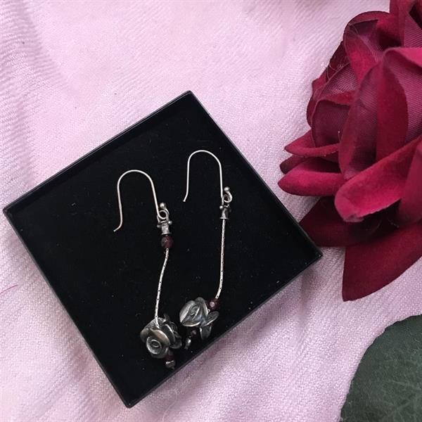 Silver drop Earrings