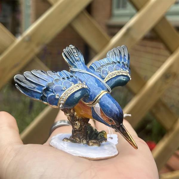 Swooping Kingfisher Trinket Box