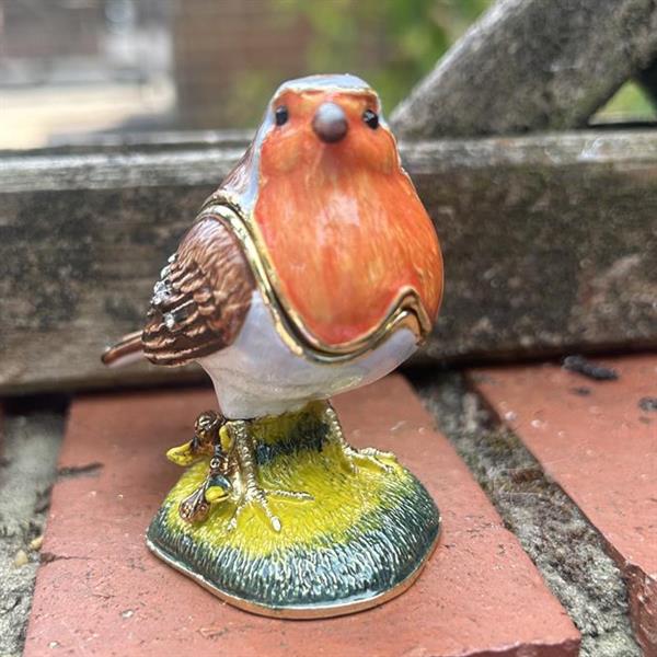 Single Robin Trinket Box
