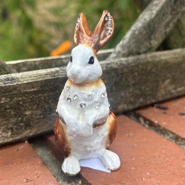 Brown Rabbit Trinket Box