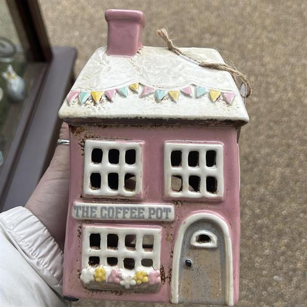 The coffee pot tea light pottery