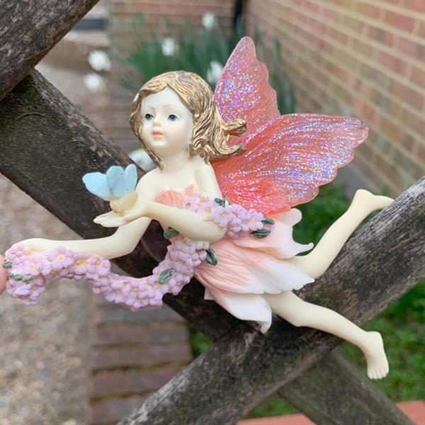 Butterfly Pink Window Suncatcher Fairy
